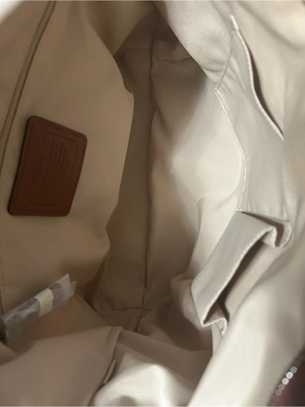 NEW WITH TAGS Coach Ward nylon logo bag with Brown Leather Trim